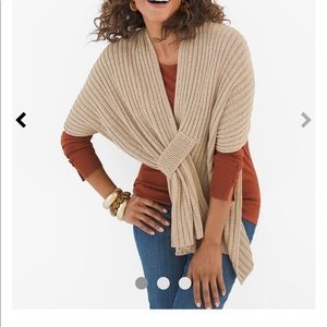 Chico’s Ribbed Wrap- NWOT